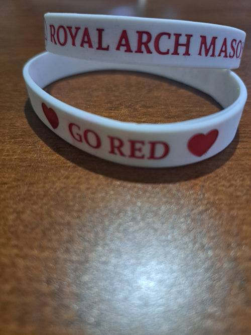 Royal Arch Mason "Go Red" Wristband