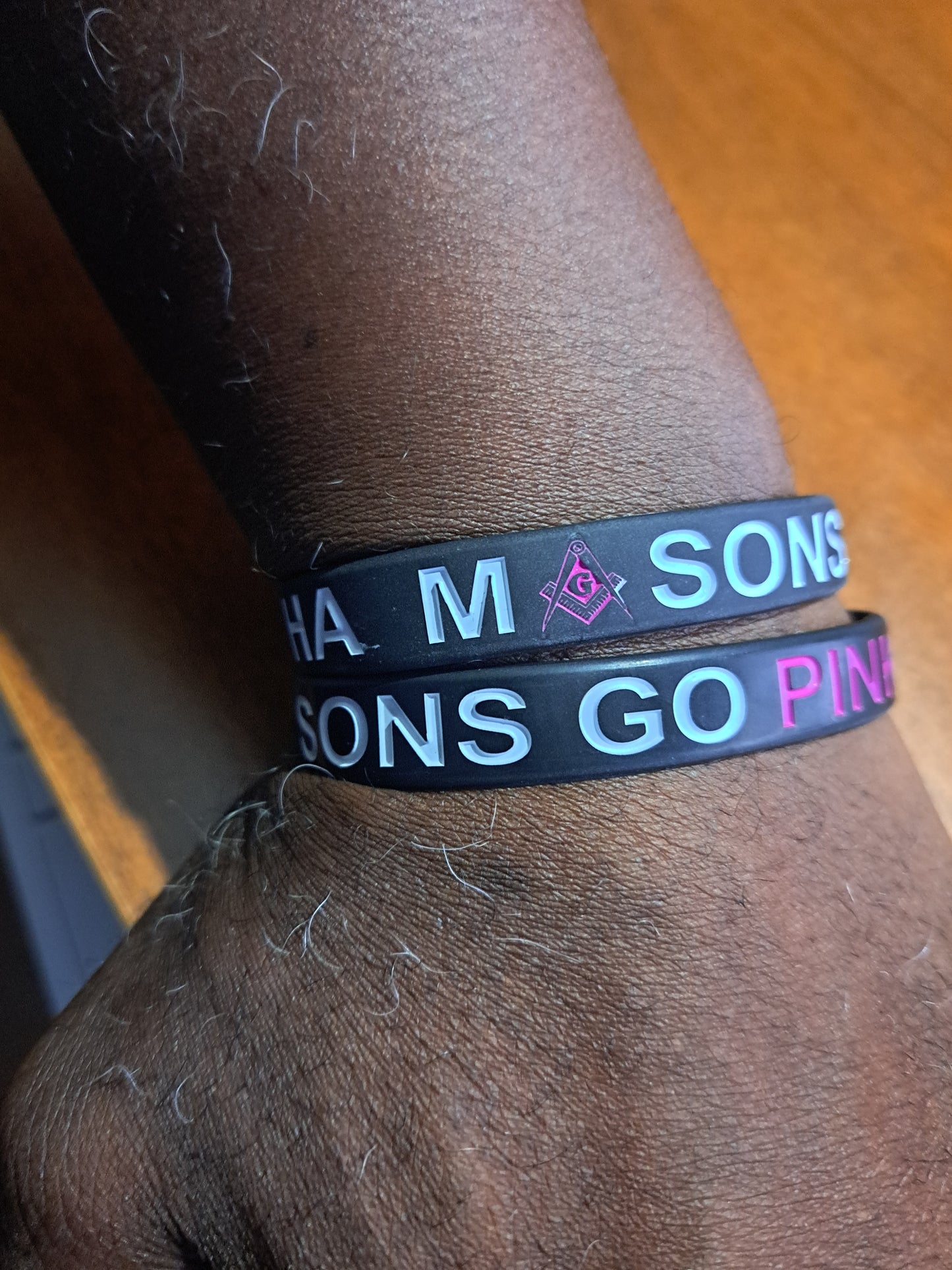 PHA Masons Go Pink" Wristband