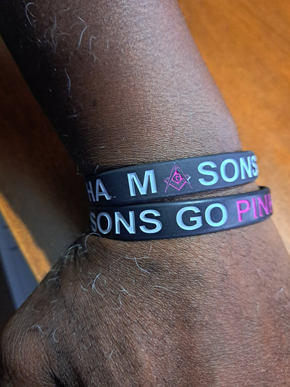 PHA Masons Go Pink" Wristband